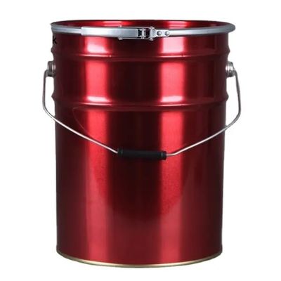 Un seau en acier à tête ouverte de 5 gallons avec revêtement phénolique époxy
