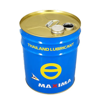 Seau métallique fermé en acier, revêtu de revêtements phénoliques, de 20 litres, avec couvercle et bec, pour le stockage des huiles