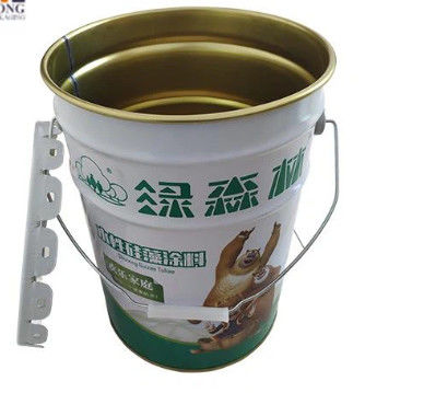 Capot ouvert 16L huile de lubrifiant Seau métallique et couvercle homologués par l'ONU