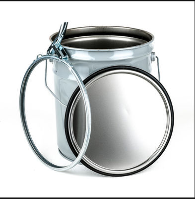 Un seau de graisse métallique de 19L de 5 gallons avec un couvercle à anneau de verrouillage à levier approuvé par l'ONU