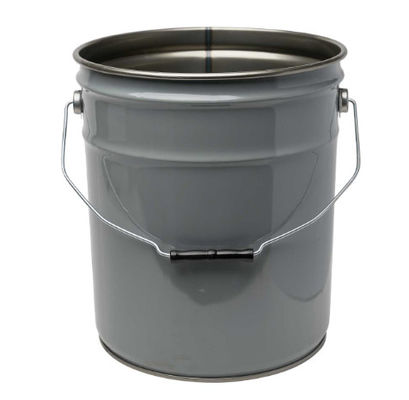 Acier gris 26 24 Ga tête ouverte 5 gallons cuve de peinture avec couvercle bouclé