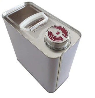 5L de boîte en fer blanc oblong de type F pour le stockage de colle chimique avec l'approbation de l'ONU