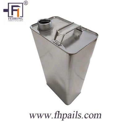 Container oblong en fer blanc de 2 gallons pour huile de moteur chimique