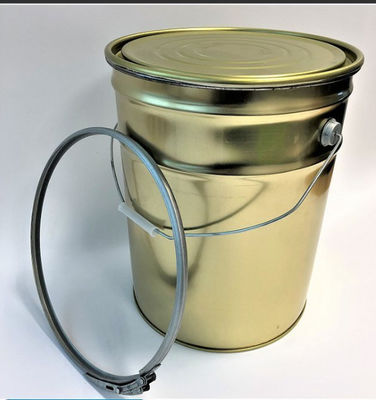 Bouteille de peinture métallique d'or 5 gallons avec levier de verrouillage et le couvercle pour les peintures à base d'eau