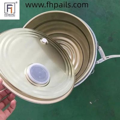 0.32-0.42mm Boîtes métalliques sécuritaires pour les aliments 5 gallons 20L pour le stockage de grains de café
