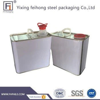 2 gallons F style carré oblong boîte d'huile moteur boîte d'étain