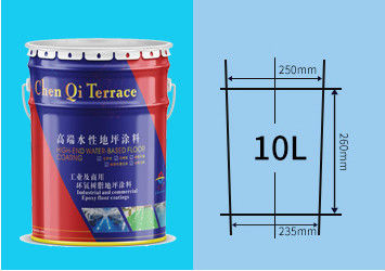 Bouteille de peinture métallique ronde 10L pour les peintures de sol époxy hydroboreaux