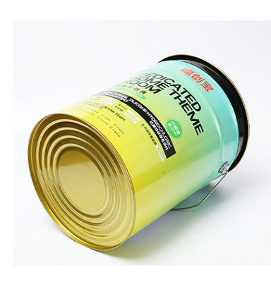 Seau de peinture en acier de 5 gallons avec revêtements intérieurs pour le stockage des peintures en latex