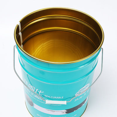 Un seau de peinture métallique de 18L avec résistance à la corrosion