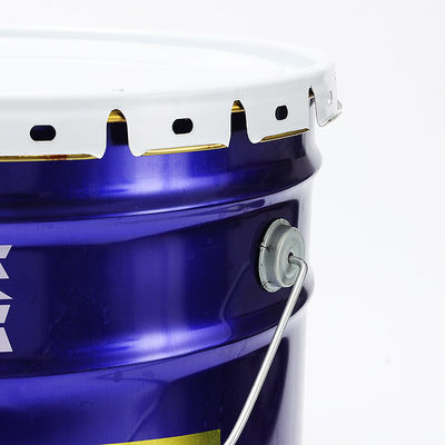 Bouteilles chimiques métalliques en acier de 20 litres avec une couronne ronde