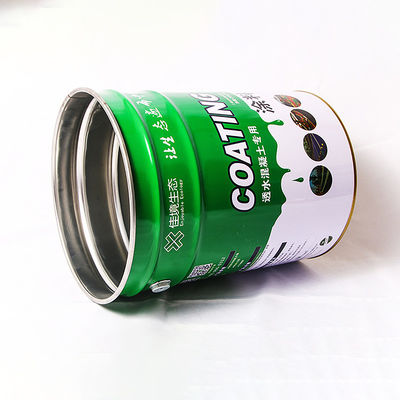 Bouteilles de produits chimiques métalliques de 10 litres de 0,32 à 0,42 mm avec couvercle à bord de fleur