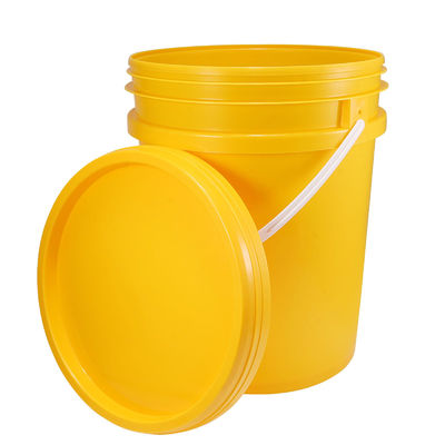 PE 18L, bouteilles de peinture en plastique en latex avec un manche en plastique avec couvercle