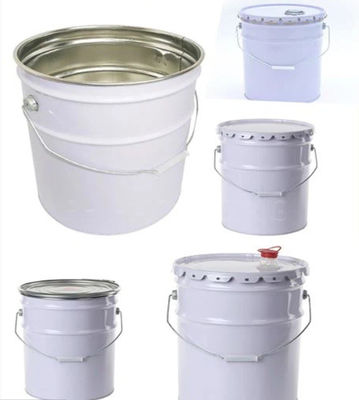 5 à 25 litres de seau d'encre métallique en acier inoxydable