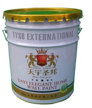 Un seau de peinture métallique recouvert de 5 gallons avec un couvercle bouclé approuvé par l'ONU