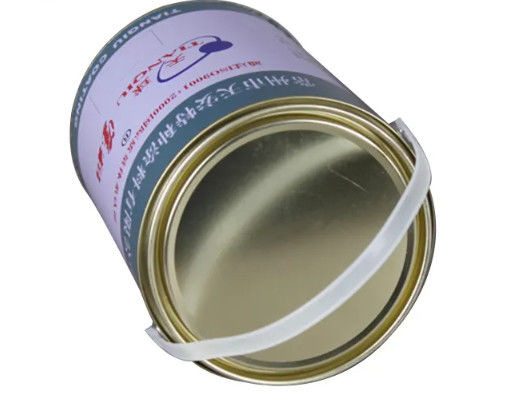 Boîtes en fer blanc de 5 litres avec un manche en plastique pour le stockage des peintures