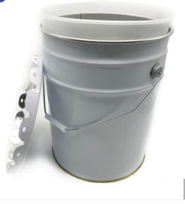 Un seau en acier à tête ouverte conique de 5 gallons avec revêtement de tambour en PE de 0,32 à 0,42 mm