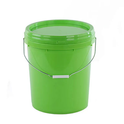 Un seau en plastique de 16 litres de graisse avec une couleur verte approuvée par l'ONU