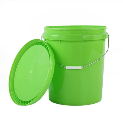 Un seau en plastique de 16 litres de graisse avec une couleur verte approuvée par l'ONU