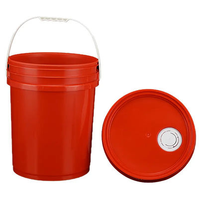 Bouteille de peinture en plastique de 20 litres avec un manche en plastique et un couvercle plat
