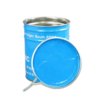 Bouteille de peinture blanche en acier de 5 gallons avec couvercles de verrouillage à levier