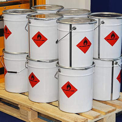 Bouteille de peinture métallique de 5 gallons ronde pour le stockage de liquide inflammable