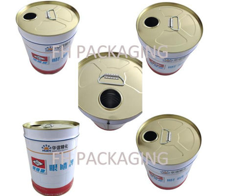 Seau fermé à tête étroite de 5 gallons pour le stockage des liquides