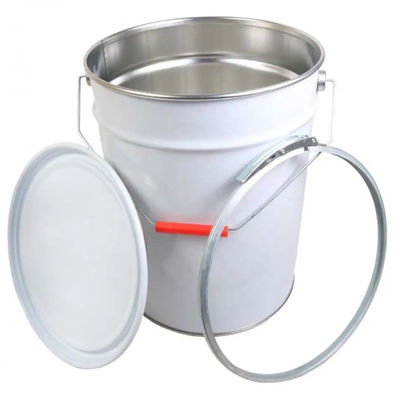Un seau de peinture galvanisée de 20 litres avec impression idéal pour les applications industrielles