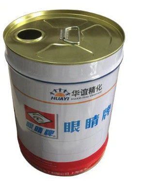 Boîtes métalliques de 5 gallons d'or phénolique enduit de bouchon