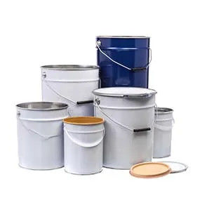 1 gallon à 6 gallons de bouteille en acier à tête ouverte avec revêtement intérieur alimentaire