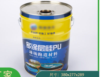 Un seau en latex d' acier de 6 gallons avec une tête étroite approuvée par l' ONU.