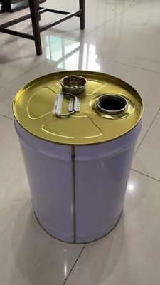 Boîtier de cuve métallique à tête étroite de 25L avec bec pour emballages d'essence