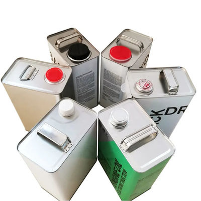 Boîte oblongue en fer blanc de 4L avec bec pour le stockage du liquide de refroidissement