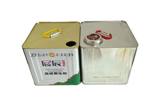 10L boîtes d'étain vides carrées rectangulaires à tête serrée en métal pour les emballages de diluants et d'agents de curage