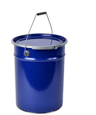 Cap bleu ouvert 5 gallons de seau métallique inhibée rouille