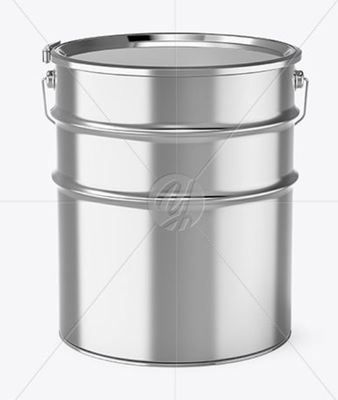 Cuve de peinture métallique recyclable de 16 litres métallique avec couvercle à verrouillage à levier