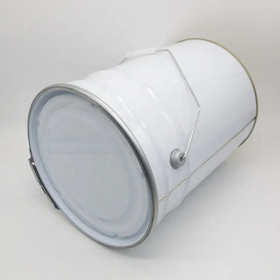 Un seau en acier empilable de 5 gallons avec une construction en fer blanc durable et un diamètre supérieur de 295 mm