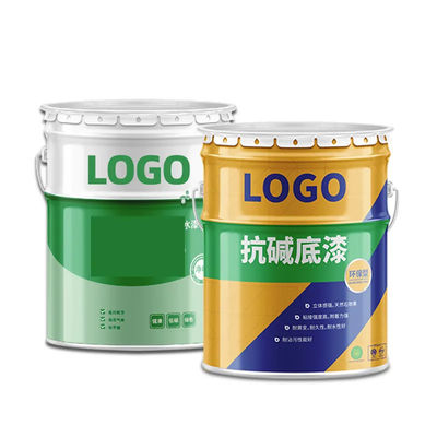 Un seau en acier rond de 5 gallons avec couvercle amovible, empilable et durable