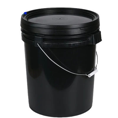 Des seaux en plastique à tête ouverte et commodes avec couvercle à bec Rieke Flex