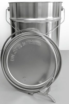 Boîtier en fer blanc avec couvercle pressé avec anneau de fixation pour le stockage et le transport