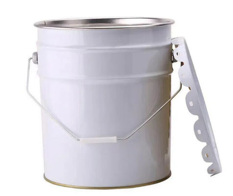 Grade alimentaire 25 litres de seau en fer blanc pour l' huile de noix de coco pour le maïs soufflé